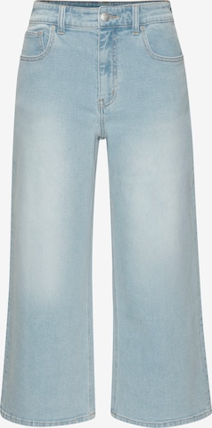 LASCANAWide Leg/ Široke nogavice Traperice - plava boja: prednji dio