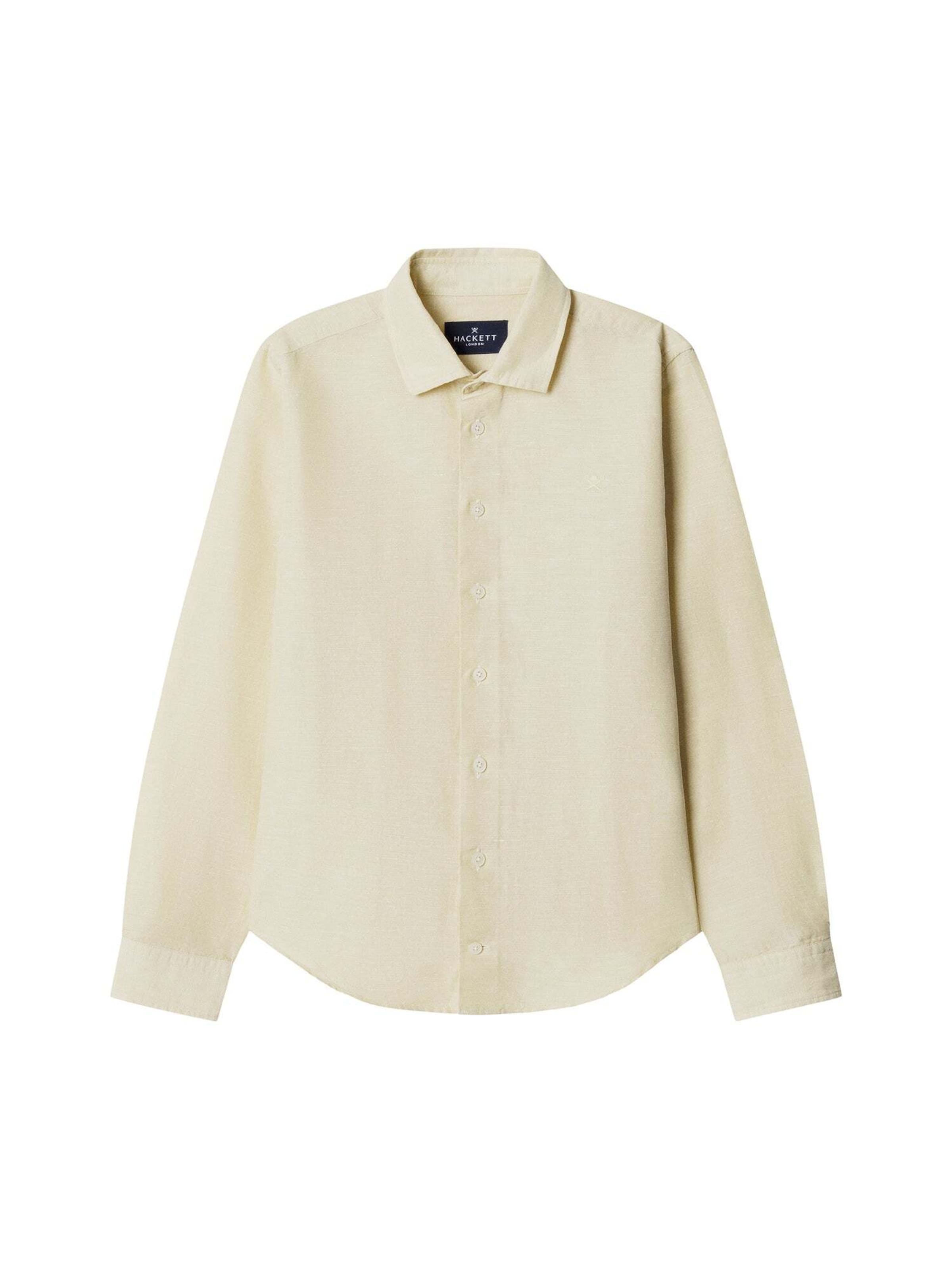 Hackett London Regular Fit Hemd 'Ess' in Gelb: Vorderseite