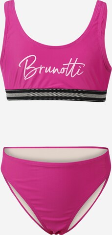 BRUNOTTI Bralette Bikini in Pink: front