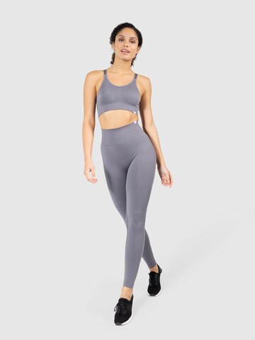 Smilodox Bralette Sports bra 'Amber' in Grey