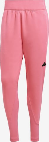 ADIDAS SPORTSWEAR Tapered Workout Pants 'Z.N.E. Premium' in Pink: front