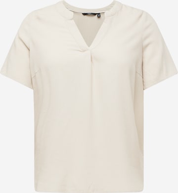 Vero Moda Curve Bluse 'MYMILO' in Beige: predná strana