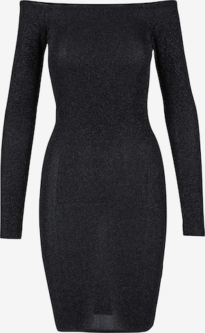 Urban Classics Dress in Black: front