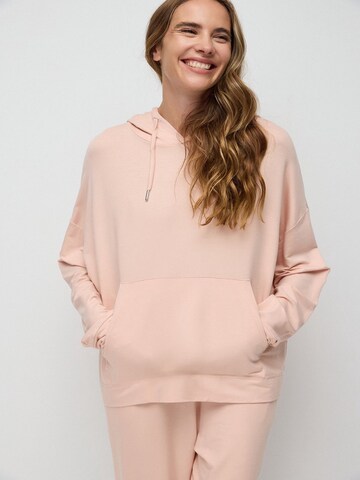 No Matter What Sweatshirt in Roze: voorkant