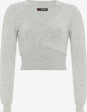 Pull-over CIPO & BAXX en gris : devant