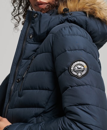 Superdry Wintermantel in Blauw