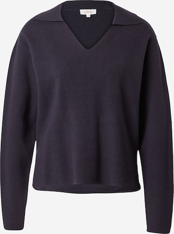 s.Oliver Pullover i blå: forside