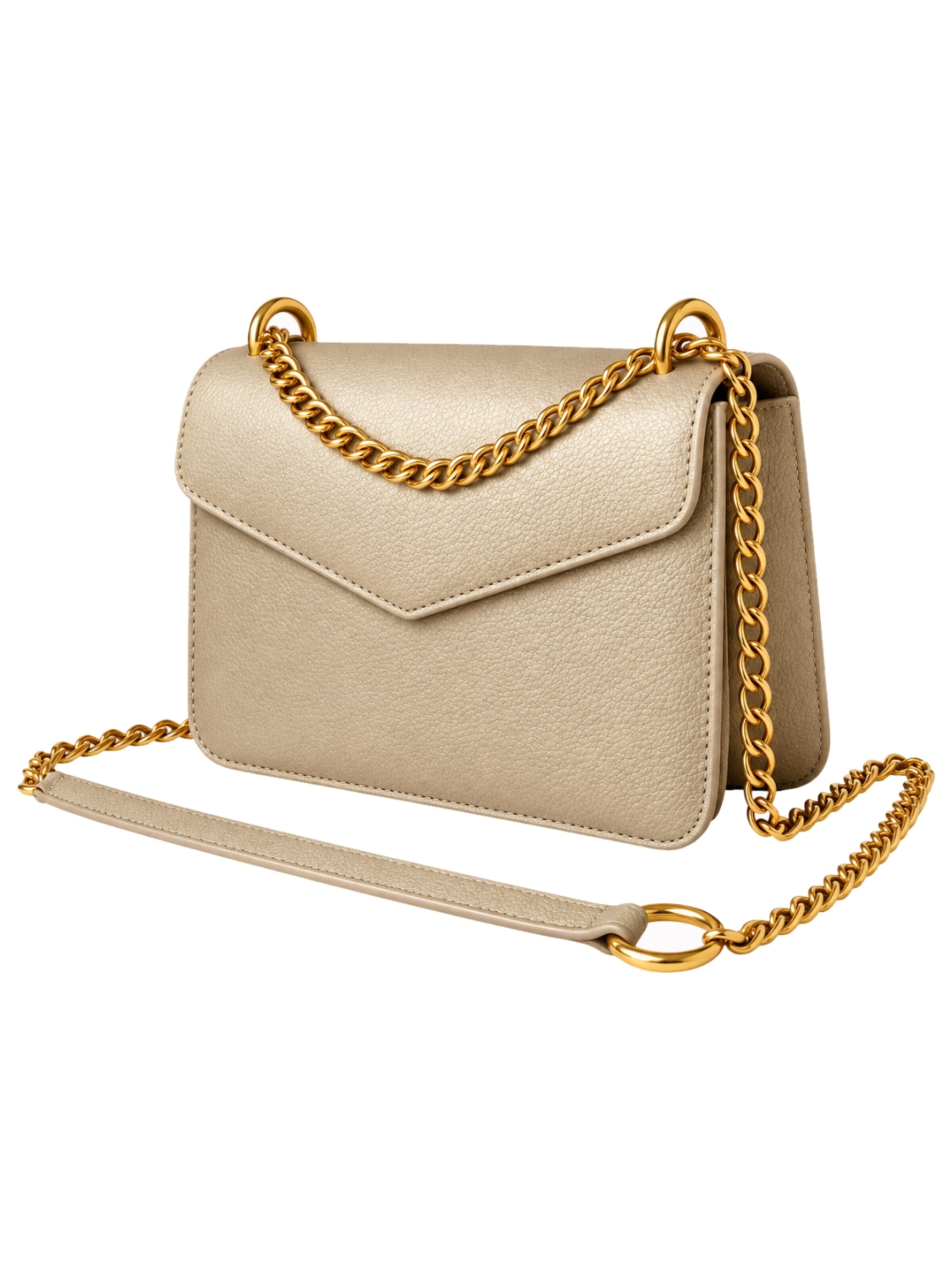 Borsa a tracolla 'MoonS Gold' di Sellenes in beige: frontale