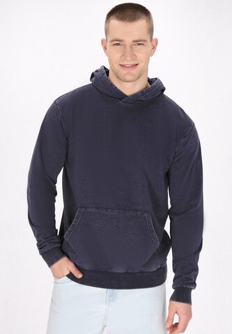 MO Sweatshirt in Blauw: voorkant