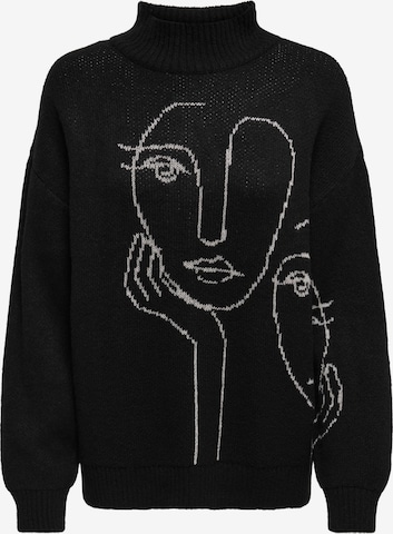 Pull-over 'Viso' ONLY en noir : devant