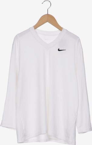 NIKE Langarmshirt XL in Weiß: predná strana