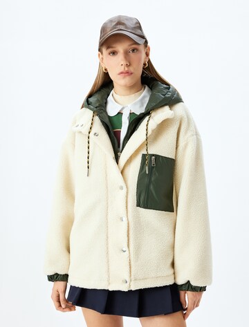 Koton Between-Season Jacket in White: front