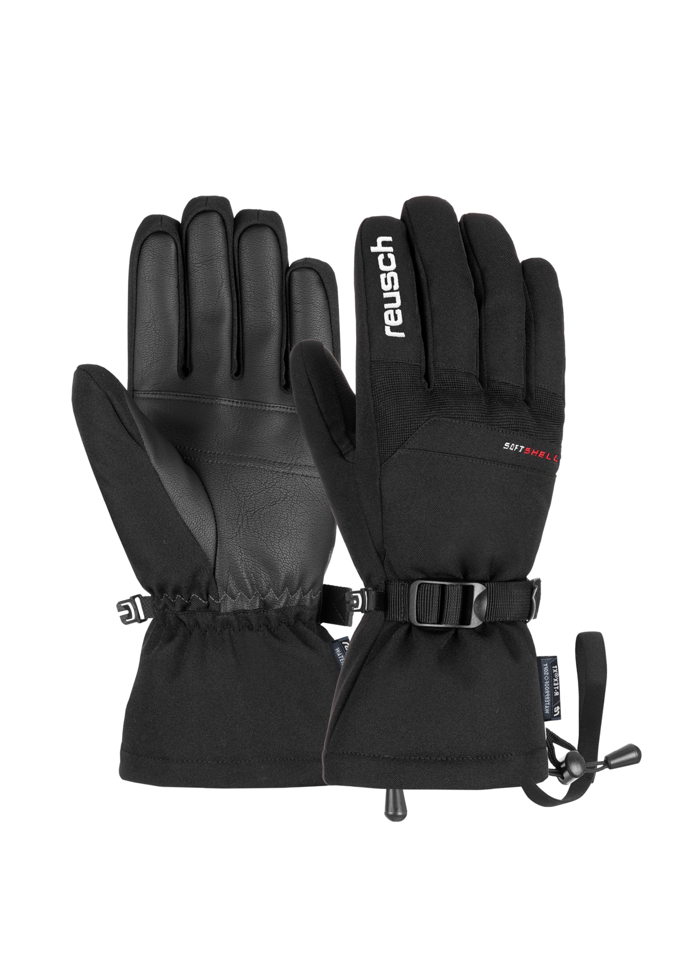 REUSCH Fingerhandschuhe 'Outset' in Schwarz: Vorderseite