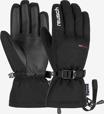 REUSCH Athletic Gloves 'Outset' in Black: front