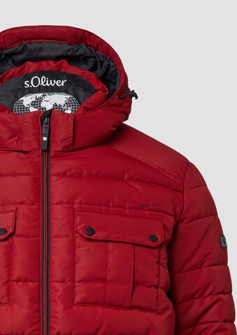 s.Oliver Men Big Sizes Winter Jacket in Red