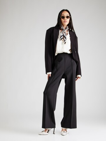 Calvin Klein Wide leg Pleated Pants in Black