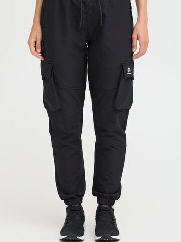 North Bend Tapered Functionele broek 'Tosca' in Zwart: voorkant
