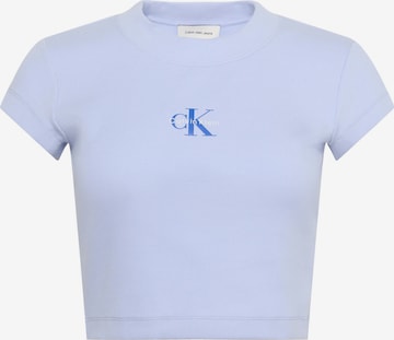 T-shirt Calvin Klein Jeans en violet : devant