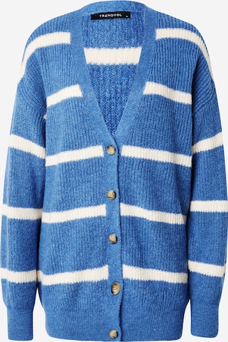 Trendyol Knit Cardigan in Blue: front