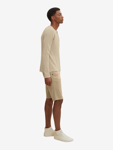 TOM TAILOR Regular Shorts in Beige