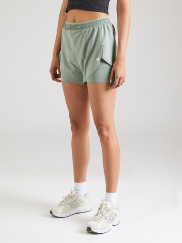 ADIDAS PERFORMANCE Skinny Sports trousers 'Designed For Training' in Green: front