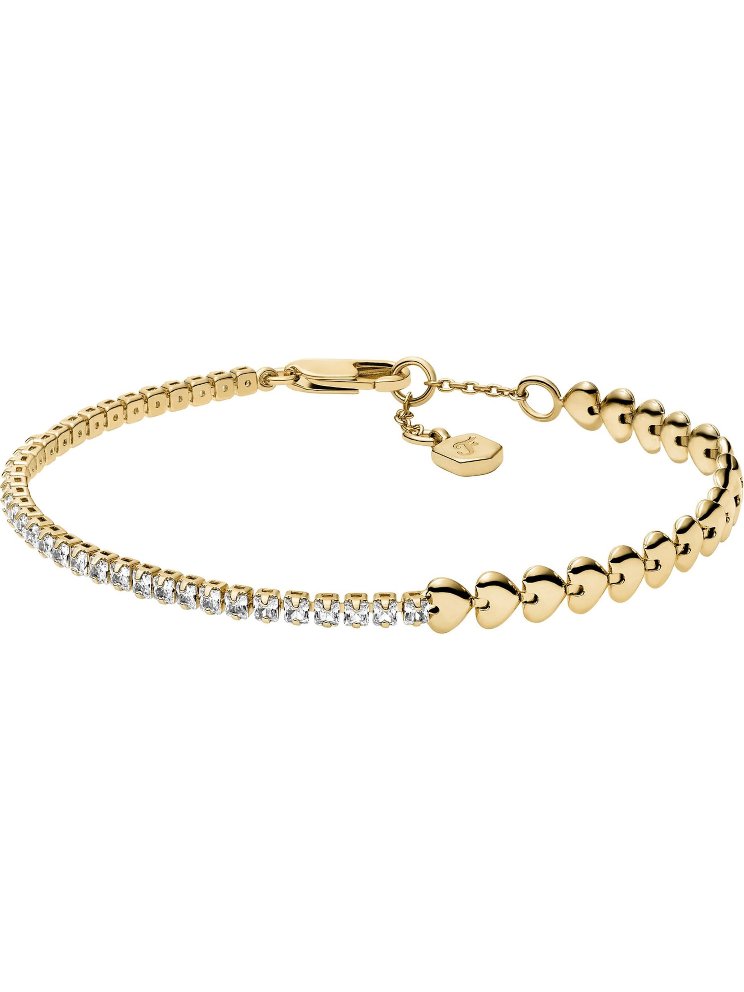 FOSSIL Armband in gold / transparent, Produktansicht