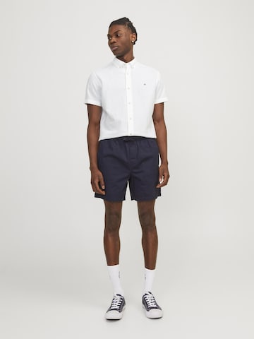 Coupe slim Chemise 'SUMMER' JACK & JONES en blanc