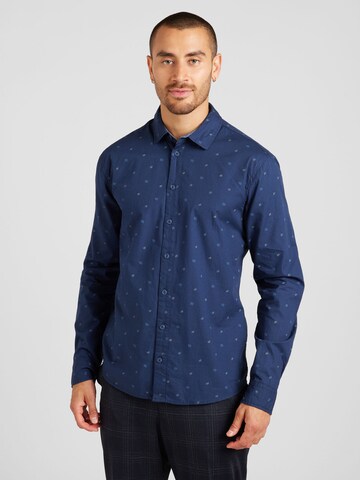 BLEND Regular Fit Hemd in Blau: Vorderseite