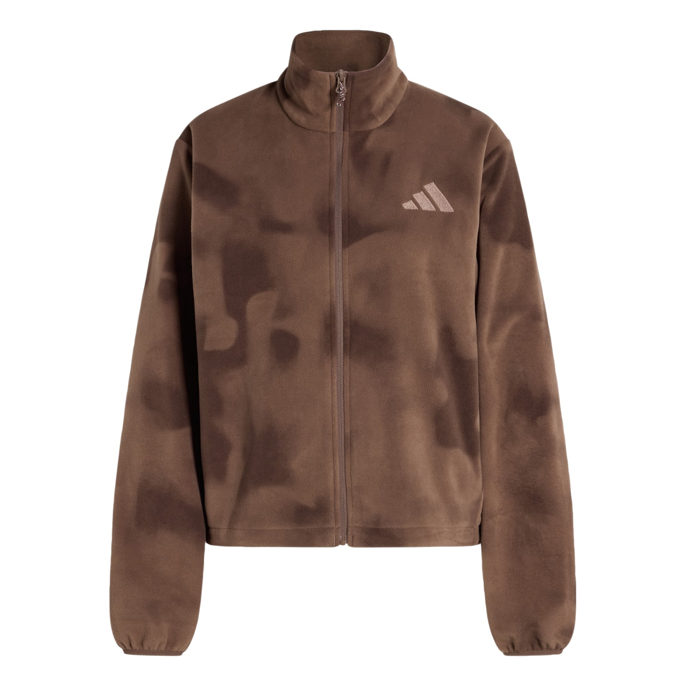Giacca di pile funzionale di ADIDAS TERREX in marrone: frontale