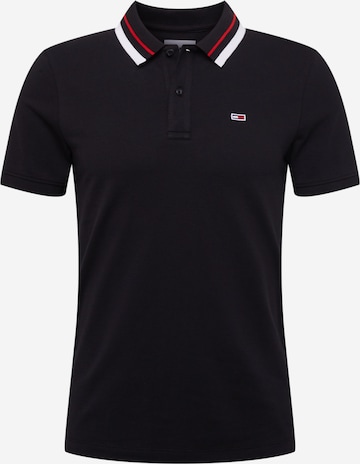 Tommy Jeans Regular Fit T-Shirt in Schwarz: predná strana