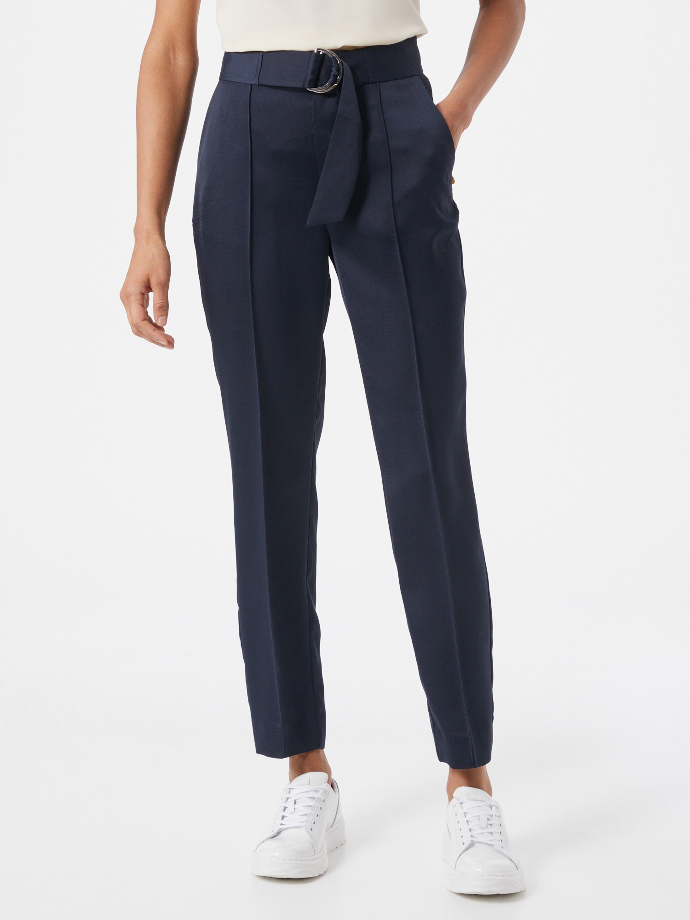 Donna Abbigliamento SCOTCH & SODA Pantaloni con piega frontale in Blu Scuro 