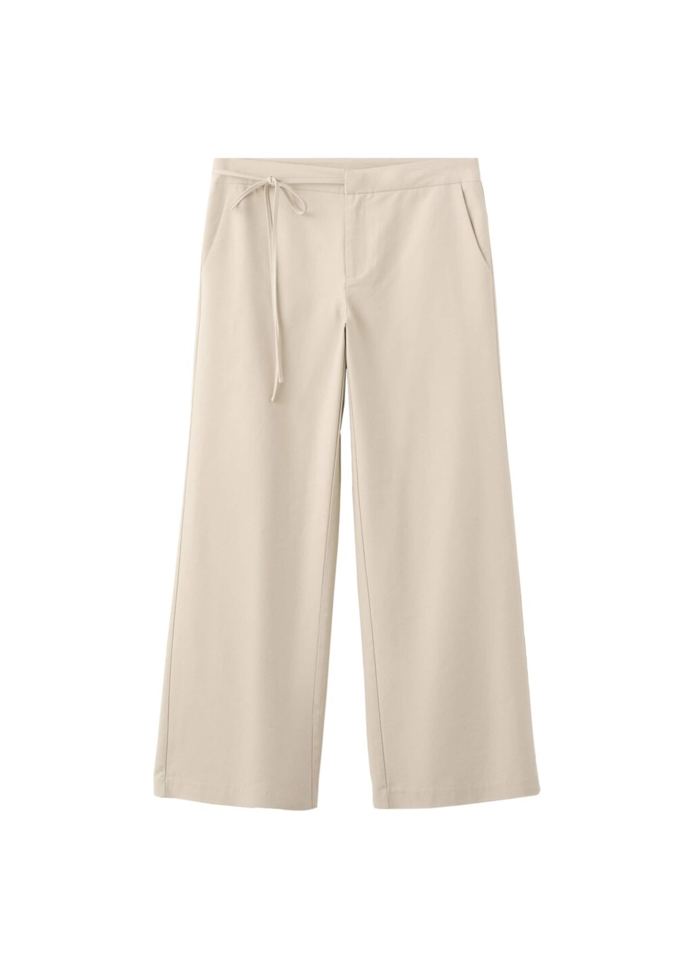MANGO TEEN Wide Leg Hose 'Anna' in Beige: Vorderseite