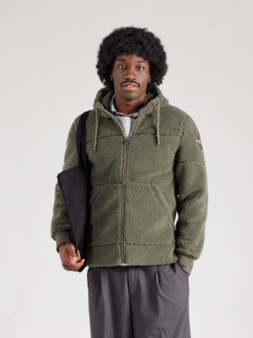 NAPAPIJRI Polár dzseki 'TARALGA 4' - zöld: elől