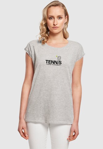 Merchcode Shirt 'Tennis Racket' in Grey: front