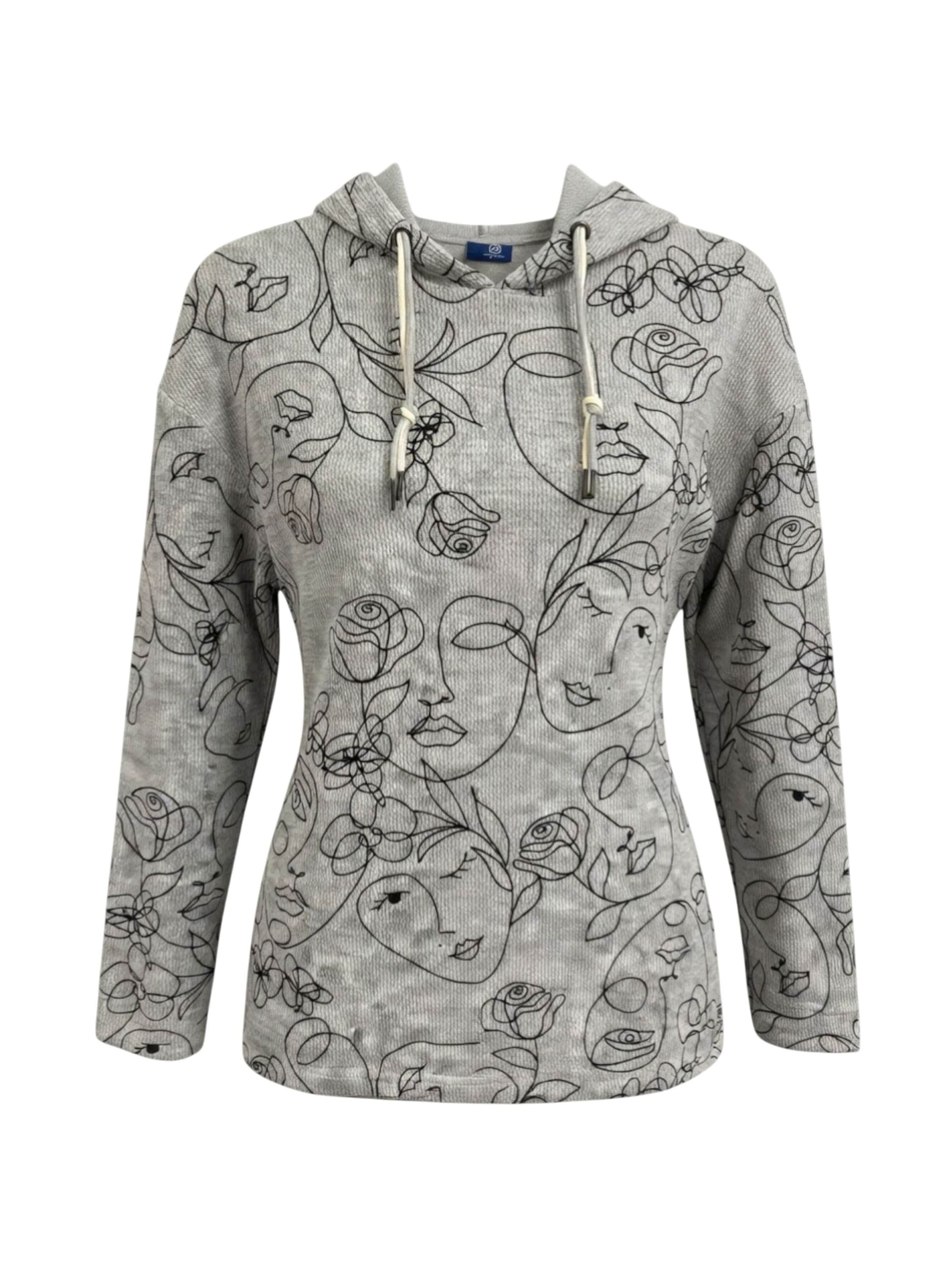 Navigazione Sweatshirt in Grau: Vorderseite