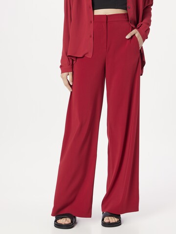 PATRIZIA PEPE Wide leg Pants in Red: front