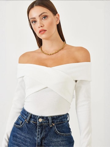 Bianco Lucci Shirt in Weiß
