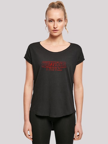 F4NT4STIC Shirt 'Stranger Things  Netflix TV Series' in Black: front