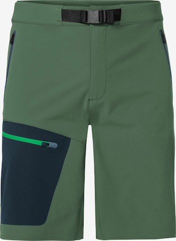 VAUDE Regular Outdoor Pants 'Badile' in Green: front