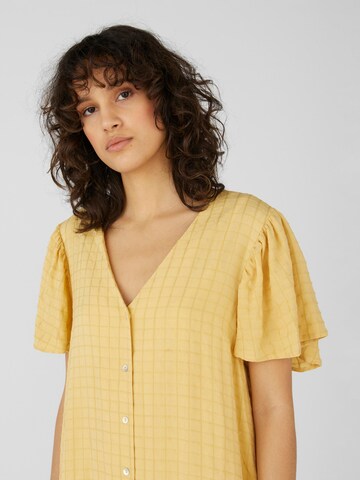 OBJECT Shirt dress 'Viva' in Yellow