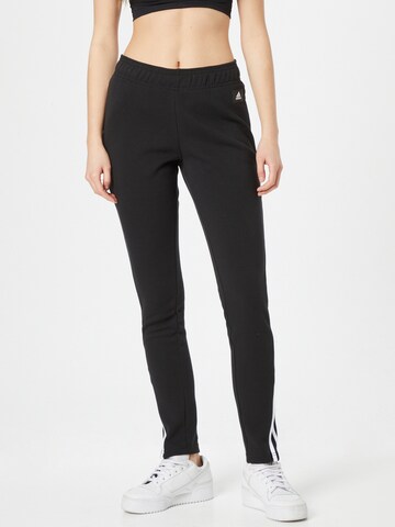 ADIDAS SPORTSWEAR Slim fit Sports trousers in Black: front