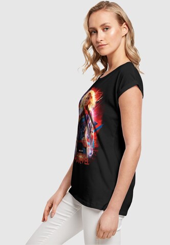 ABSOLUTE CULT T-Shirt 'Captain Marvel - Poster' in Schwarz