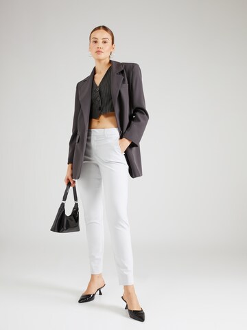 MOS MOSH Slim fit Pleat-front trousers in Grey