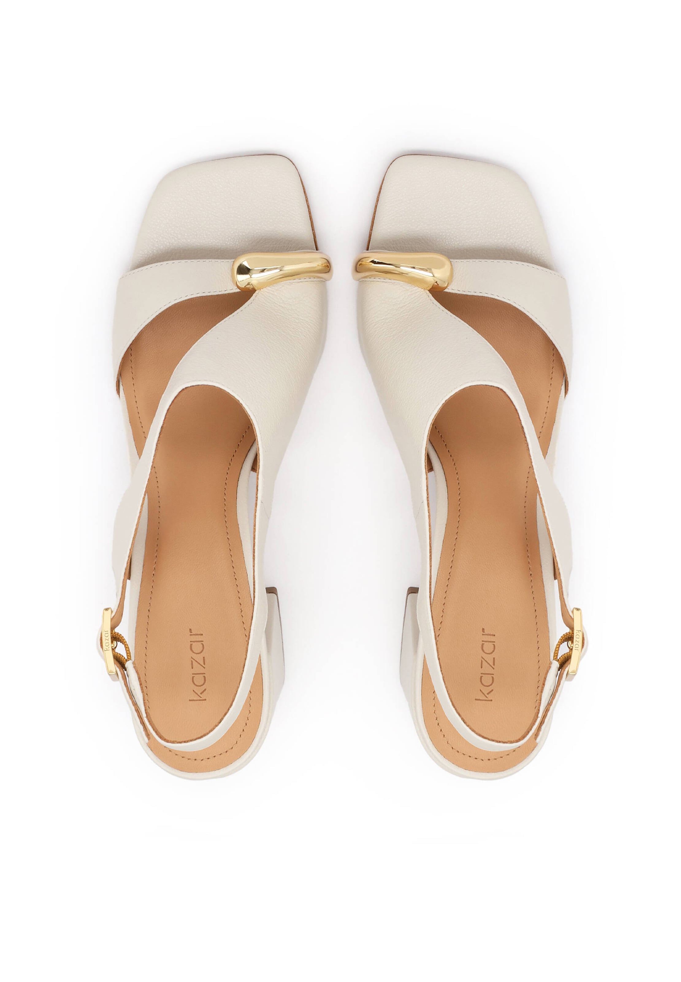 Kazar - Sandálias com tiras em branco