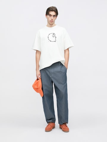 Tricou 'Barbwire' de la Carhartt WIP pe alb