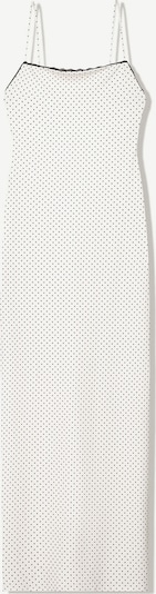 Bershka Ljetna haljina u ecru/prljavo bijela / crna, Pregled proizvoda