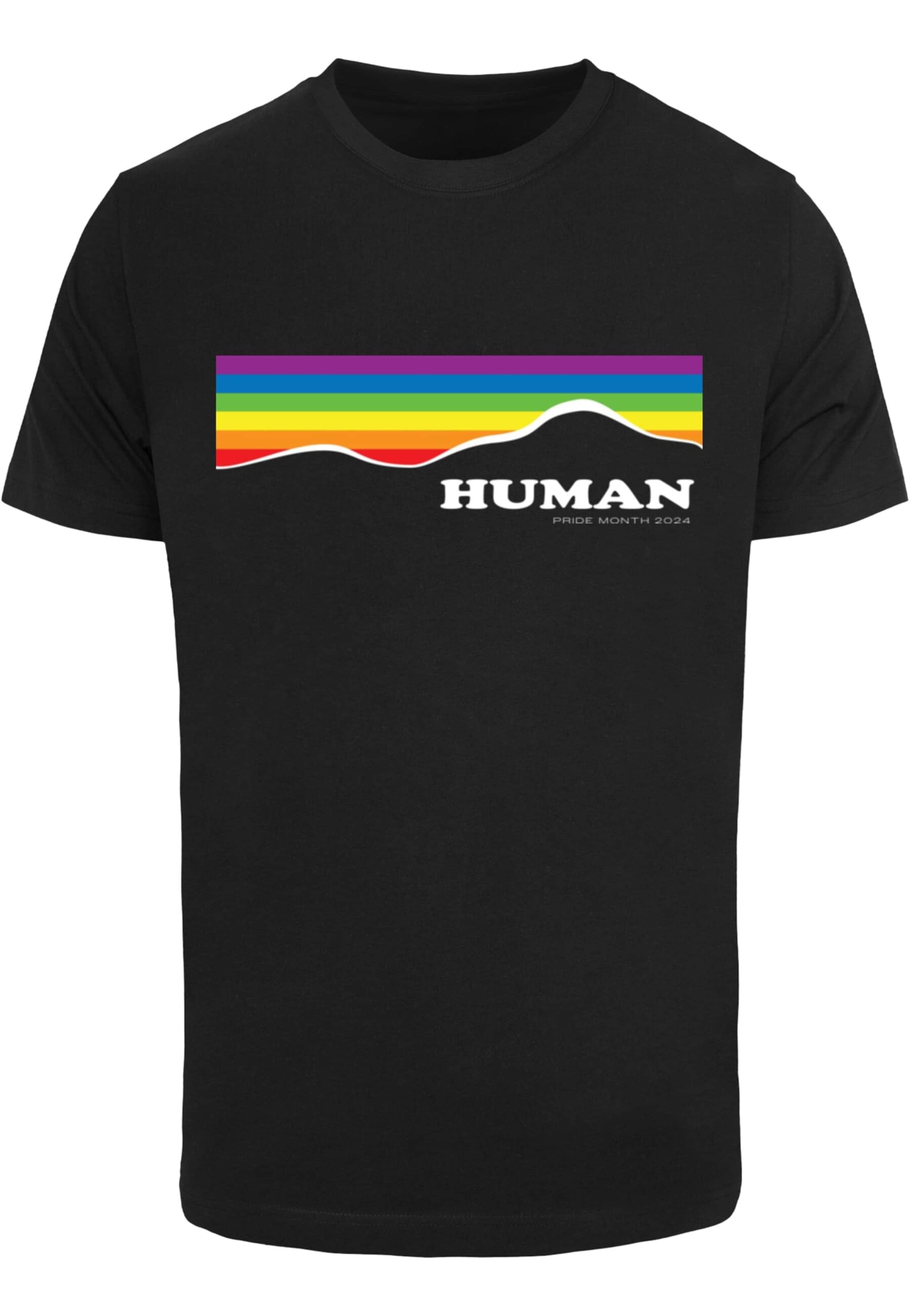 Mister Tee Póló 'Human Pride' - fekete: elől