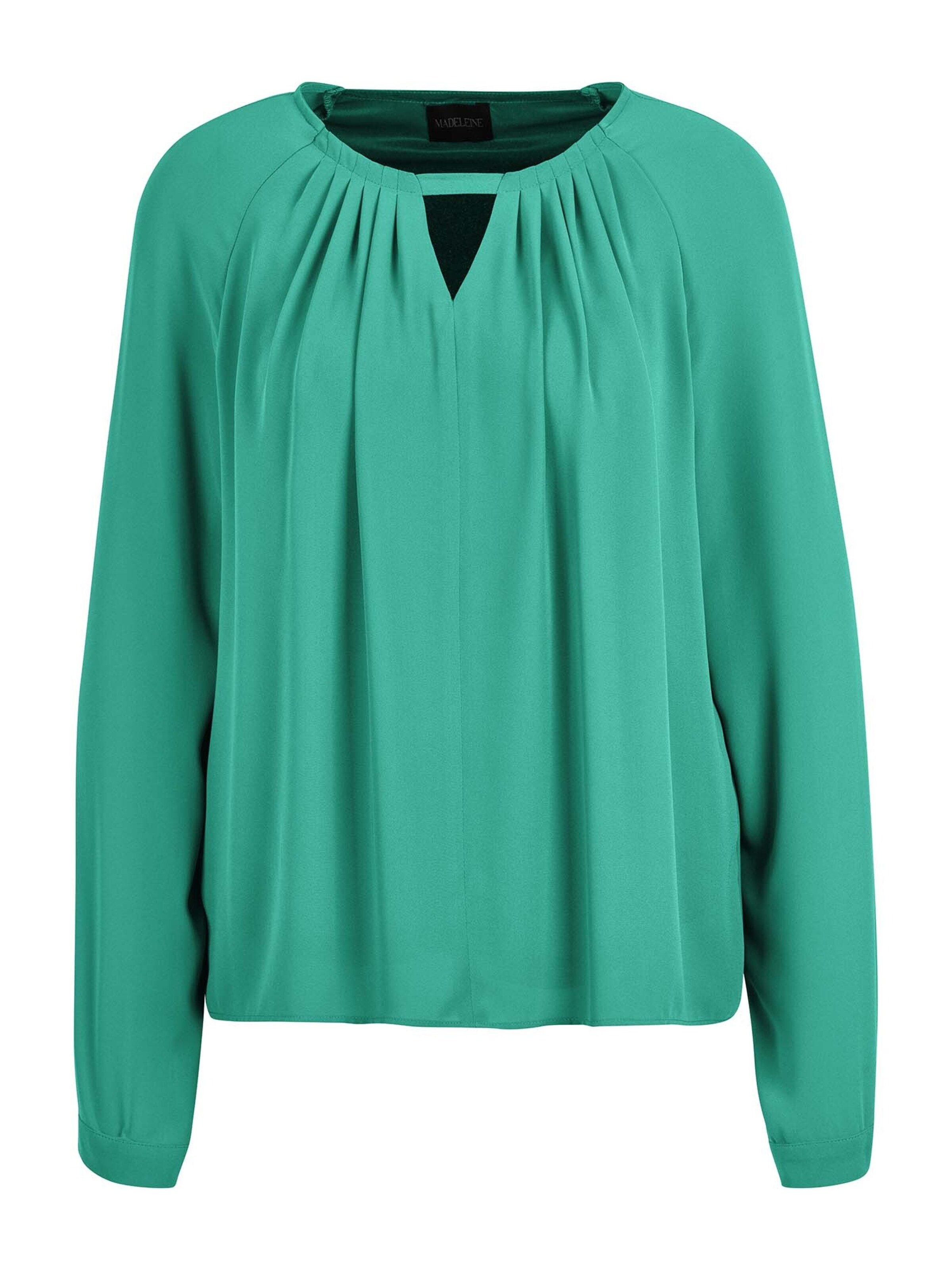 MADELEINE Bluse in Blau: Vorderseite