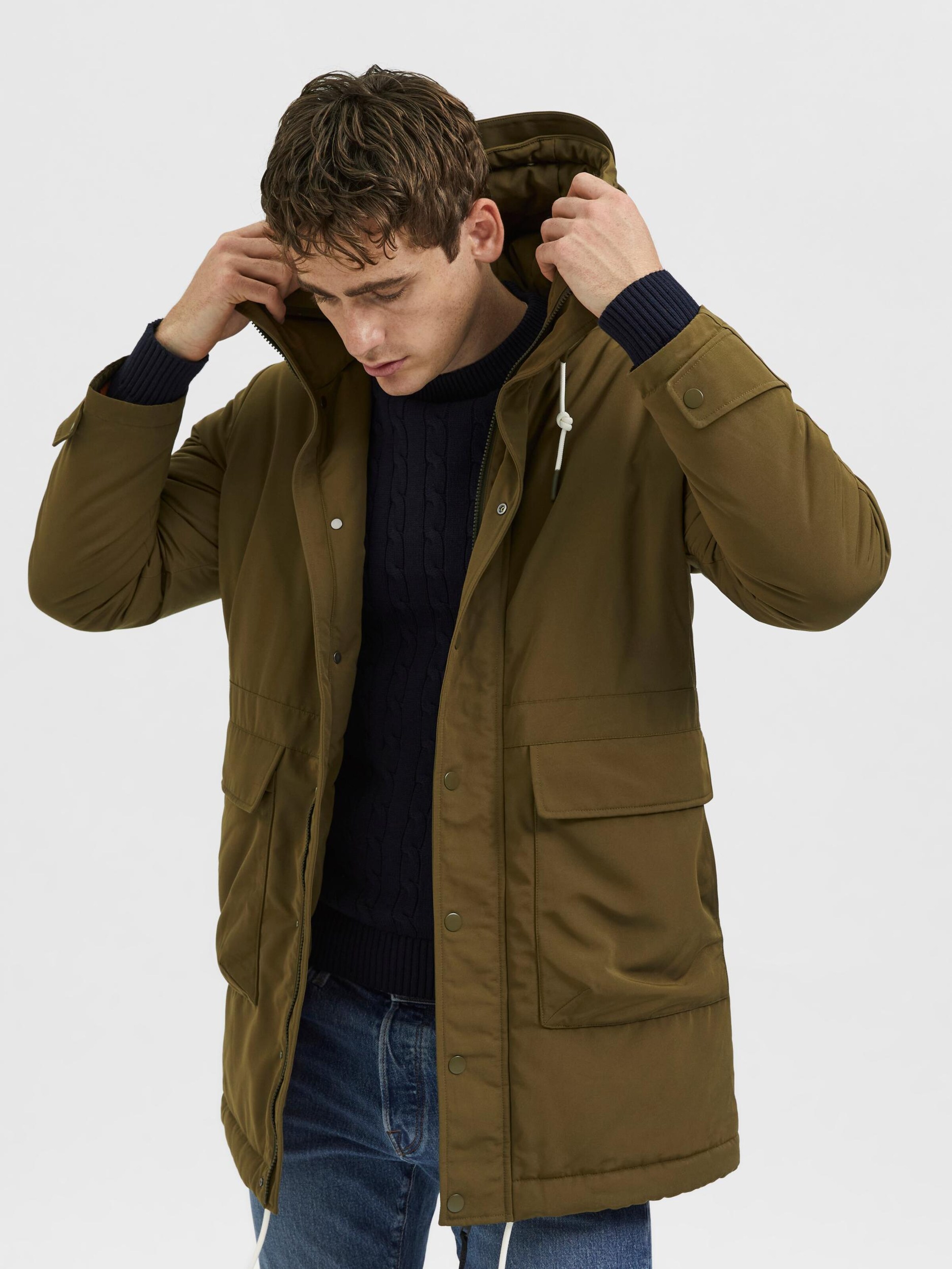 Parka mi saison clearance homme