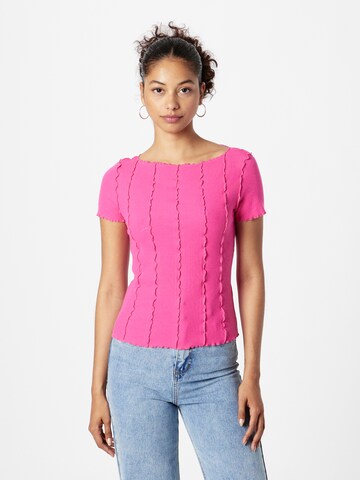 Monki Shirt in Roze: voorkant